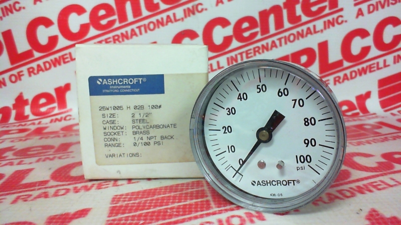 ASHCROFT 25W-1005-H-02B-100
