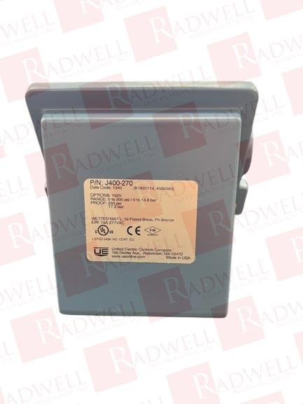 UNITED ELECTRIC J400-270-1520