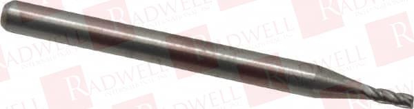 1.4MM, 4.2MM LOC, 3MM SHANK DIAM, 1-1/2" OAL, 4 FLUTE, SOLID CARBIDE SQUARE END MILL SINGLE END, UNCOATED, SPIRAL FLUTE, 30° HELIX, CENTERCUTTING, RIGHT HAND CUT, RIGHT HAND FLUTE, SERIES 11 ...