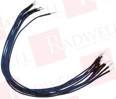 (PRICE/PK OF 10), JUMPER WIRE KIT, 10 PIECES, 20CM LONG, 24 AWG, MACHINE PIN M-M ENDS, BLUE; KIT CONTENTS:10PCS OF SIZE 20CM MALE-MALE JUMPER WIRES; PRODUCT RANGE:-; ACCESSORY TYPE:PROTOTYPI ...