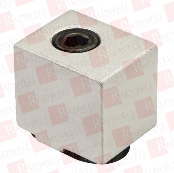 DETENT HINGE STOPPER, DOOR STOP, 10 SERIES / 15 SERIES, ANODIZED ALUMINUM, CLEAR COLOR, 0.812" X 0.960" X 0.625"