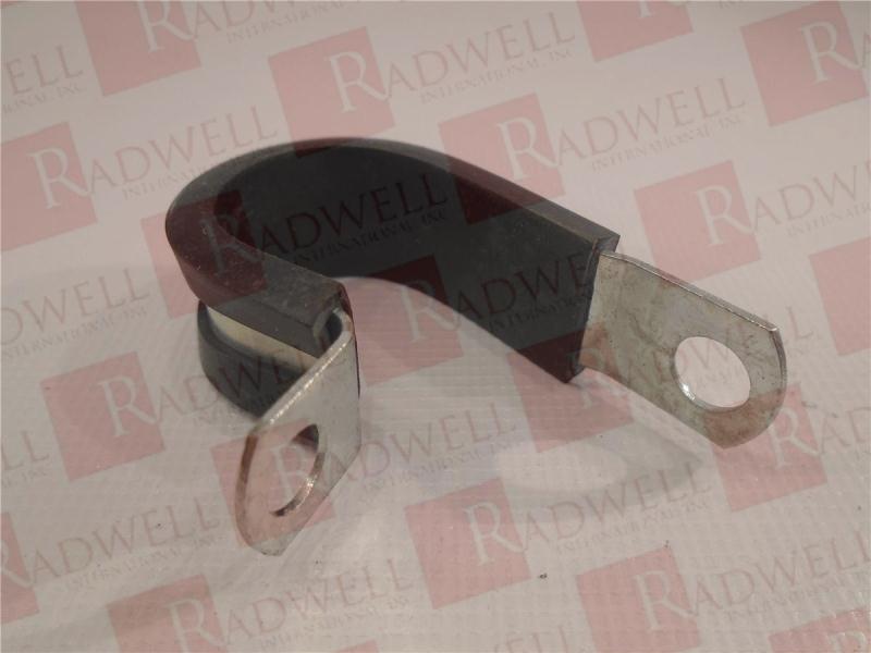 LOOP CLAMP, CUSHIONED, 3/4 INCH, 1/2 INCH WIDE, PLATED STEEL