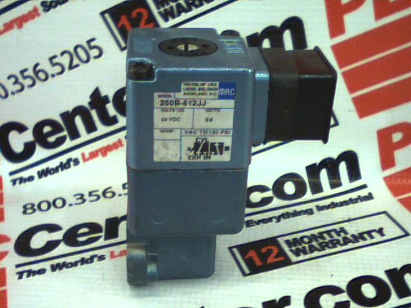 MAC VALVES INC 250B-612JJ