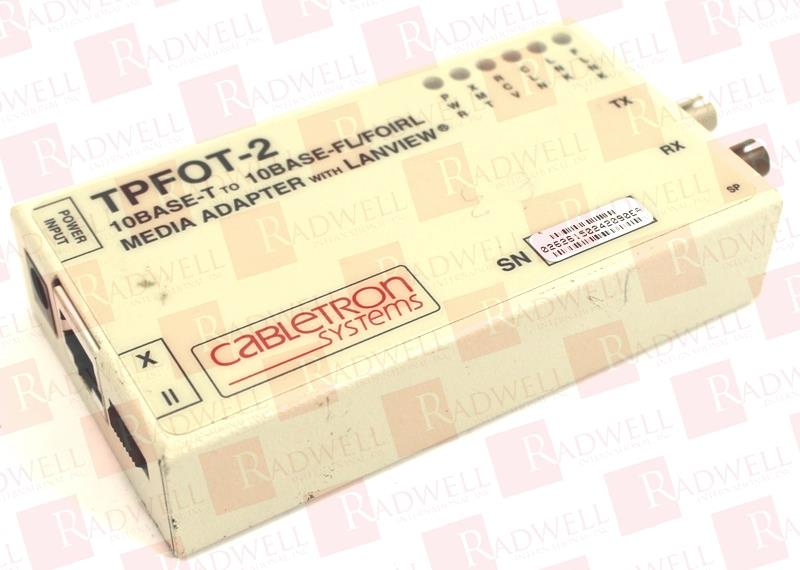 MEDIA ADAPTOR 10BASE-T TO 10BASE-FL/FOIRL 10-15VDC