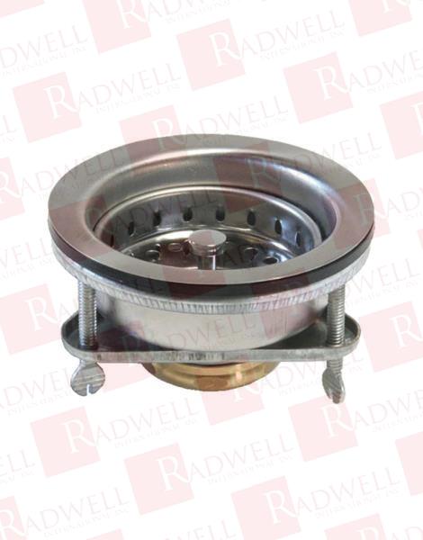 STAINLESS STEEL DUO BASKETS STRAINER W/ BRASS SCREW NUT, 3-1/2" DIA.