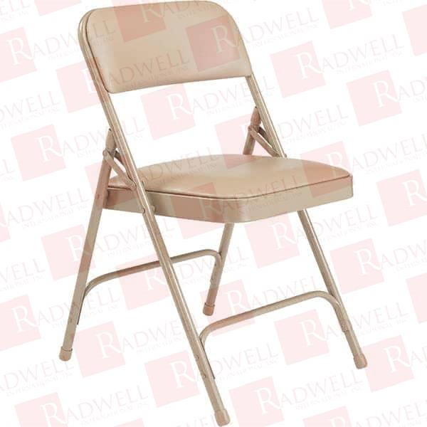 PACK OF (4) 18-3/4" WIDE X 20-1/4" DEEP X 29-1/2" HIGH, VINYL FOLDING CHAIRS WITH VINYL PADDED SEAT FRENCH BEIGE