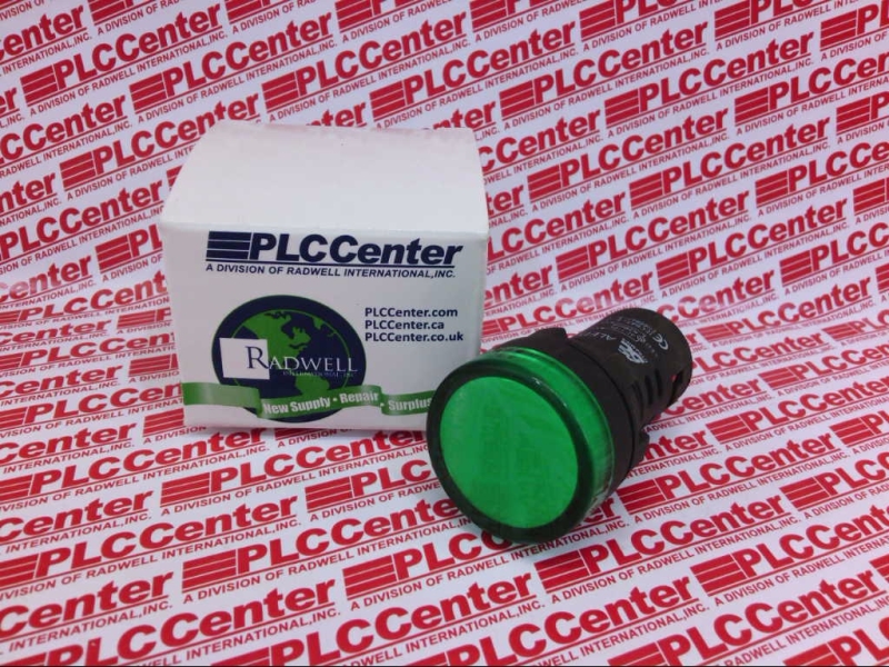 PILOT LIGHT 22MM GREEN LED 110VAC/DC