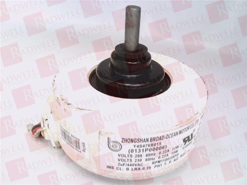  , INDOOR BLOWER MOTOR,208-230V, 60HZ, .22AMP, RPM1100/2SPD