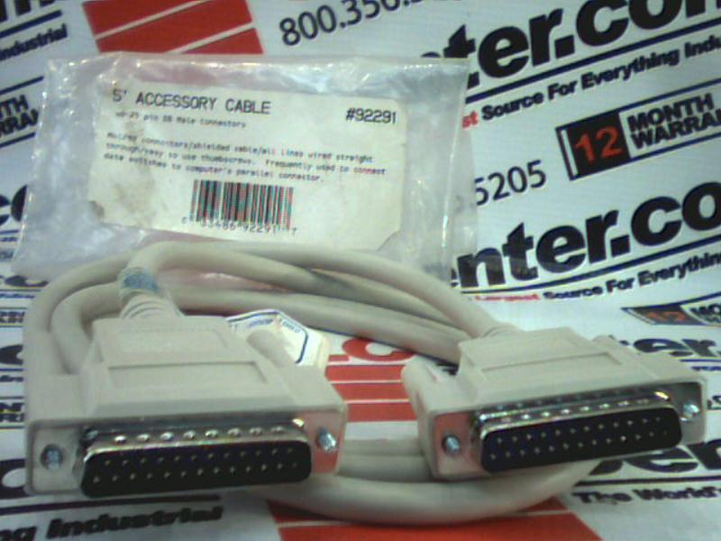 CABLE W/25PIN DOUBLE MALE CONNECTORS 5FT