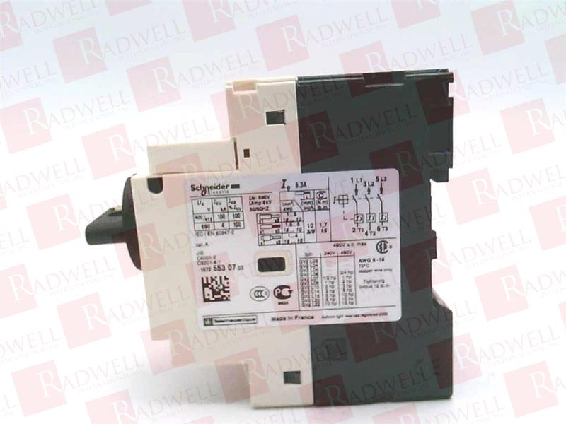 SCHNEIDER ELECTRIC GV2-L10 6.3A