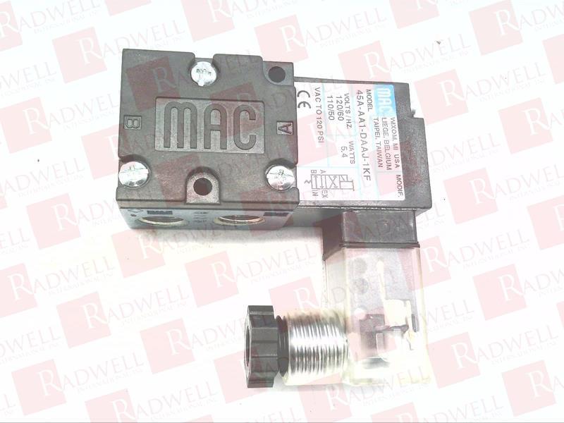 MAC VALVES INC 45A-AA1-DAAJ-1KF