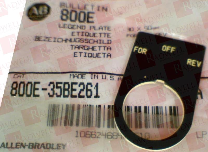 ALLEN BRADLEY 800E-35BE261