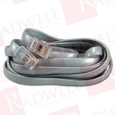 PATCH DATA CABLE, 7 FEET, MALE TO MALE, 8 WIRE, SILVER SATIN