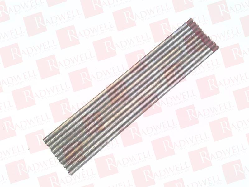  , PACK OF 10, THORIA TUNGSTEN ELECTRODES, DIAMETER: 5/32, LENGTH: 7"