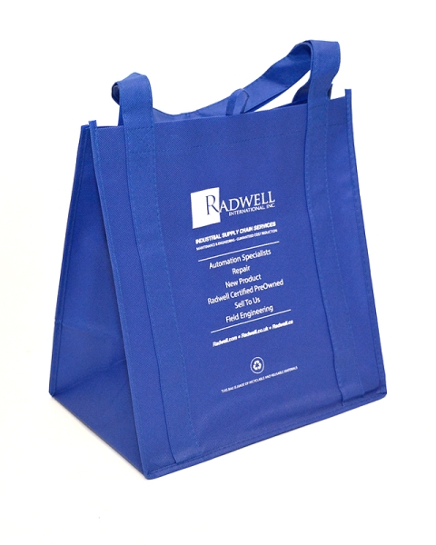 BLUE   BAG MADE OF RECYLED MATERIAL - ECO FRIENDLY