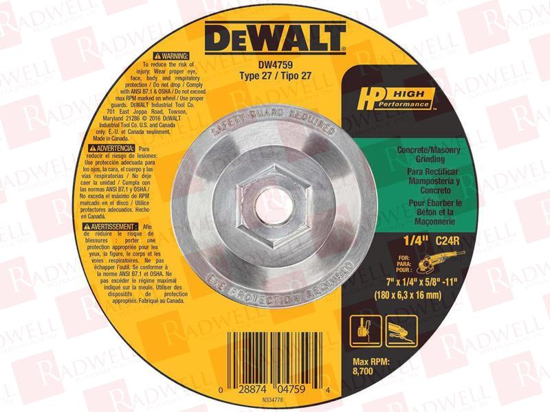 STANLEY BLACK & DECKER DW4759