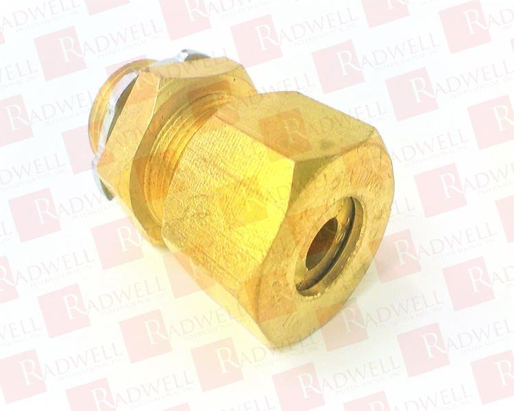 KENNY CLAMP, COMPRESSION CONNECTOR FOR GROUNDING ELECTRODE CONDUCTORS, BONDING AND GROUNDING CONNECTOR, BRASS, #2 AWG STRANDED WIRE SIZE, 1/2 INCH SIZE