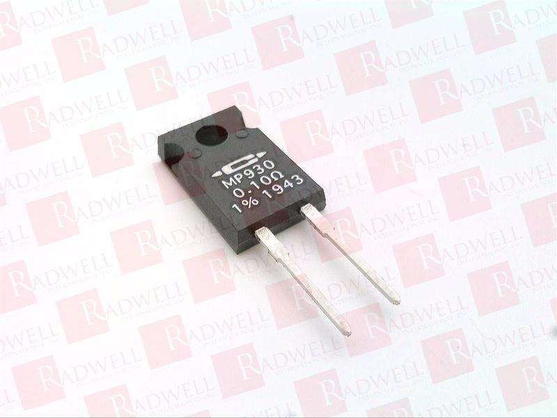 CURRENT SENSE RESISTOR, 0.1 OHM, 30W, 1%, RESISTANCE:0.1OHM, PRODUCT RANGE:MP900 SERIES, POWER RATING:30W, RESISTANCE TOLERANCE:¦ 1%, RESISTOR CASE STYLE:TO-220, VOLTAGE RATING:250V, RESISTO ...