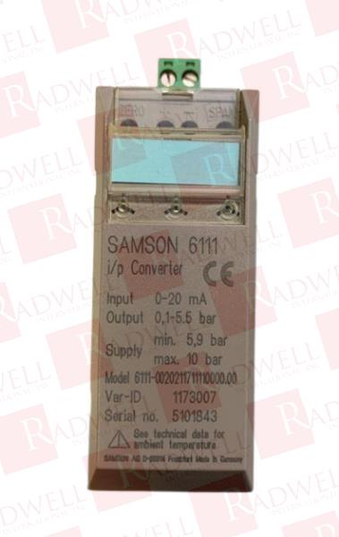 SAMSON AG 6111-0020211711110000.00