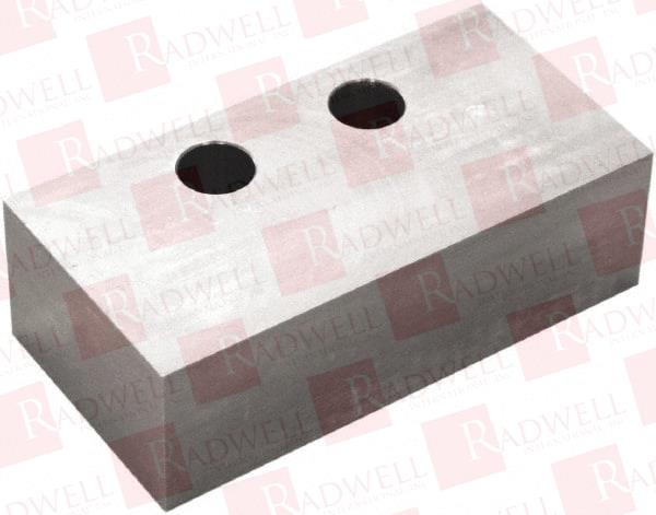 6 INCH WIDE X 2 INCH HIGH X 2.95 INCH THICK, FLAT/NO STEP VISE JAW SOFT, ALUMINUM, MANUAL JAW, COMPATIBLE WITH V6105M VISES
