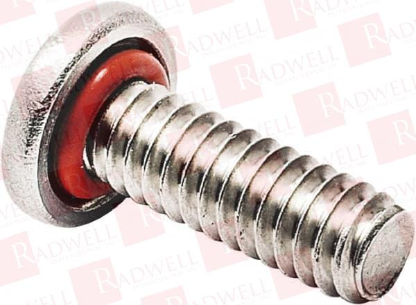 #10-32, 3/8" LENGTH UNDER HEAD, PAN HEAD, #2 PHILLIPS SELF SEALING MACHINE SCREW UNCOATED, 18-8 STAINLESS STEEL, SILICONE O-RING