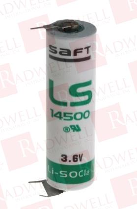 BATTERY, LITHIUM, 3 PINS, 2 NEG / 1 POS, 3.6V, AA