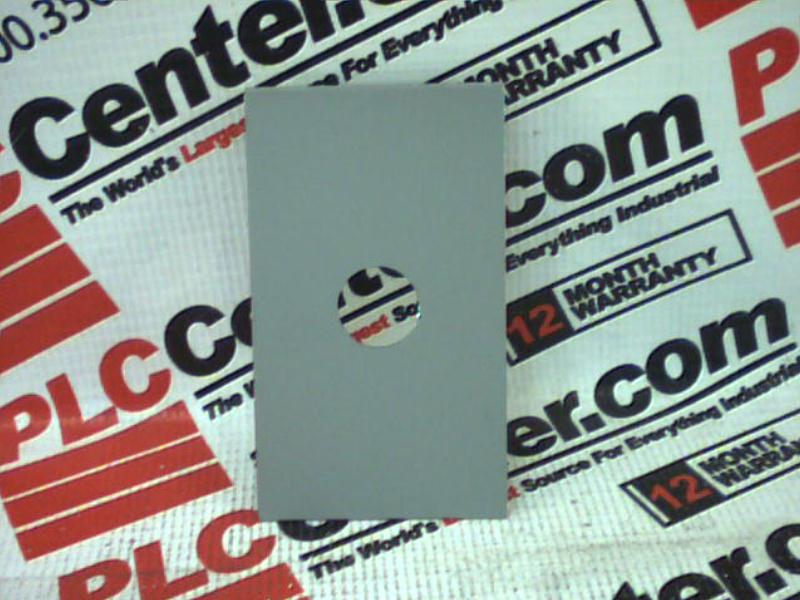 COVER METAL 1GANG SPING CLIP HOLE ID-7/8IN