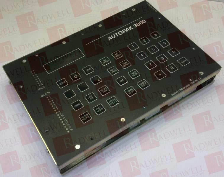  , CONTROL PANEL, AUTOPAK 3000 SERIES, 115-230 VAC, 50-60 HZ