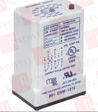 MOTOR PROTECTION ELEC. INC 001-DVM-1212G5