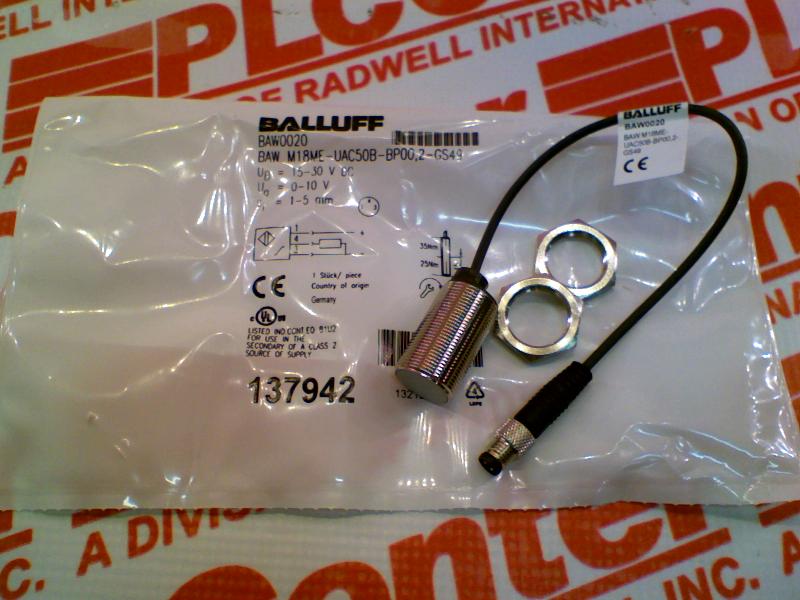BALLUFF BAW M18ME-UAC50B-BP00,2-GS49