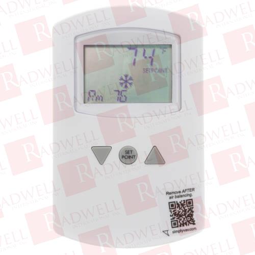  , DIGITAL TEMPERATURE SENSOR, LARGE LCD DISPLAY, THREE-BUTTON INTERFACE, WALL-MOUNTED