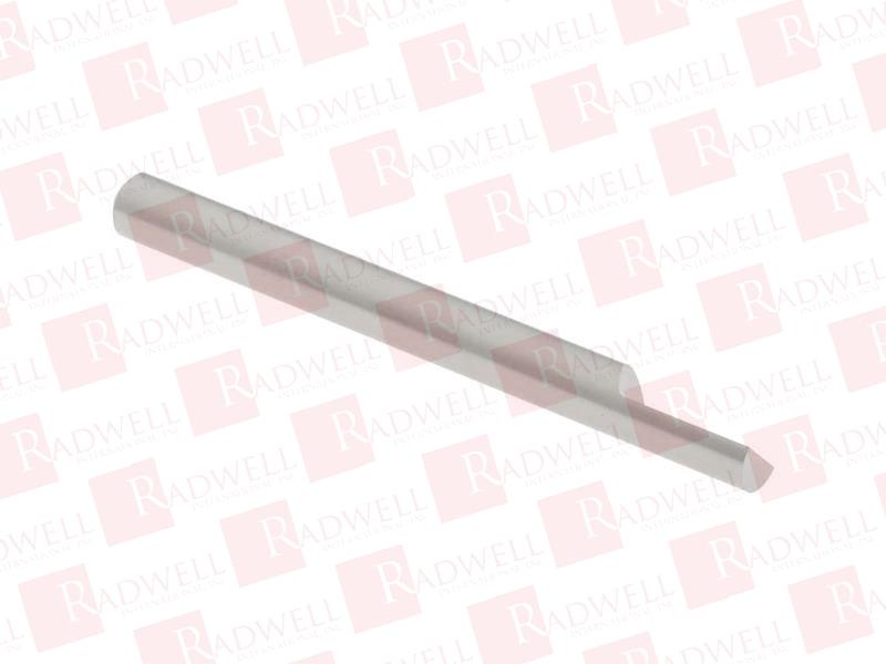 3/16 INCH DIAM SINGLE SQUARED END SOLID CARBIDE SPLIT-END BLANK 2 INCH OAL, 3/8 INCH SPLIT LENGTH
