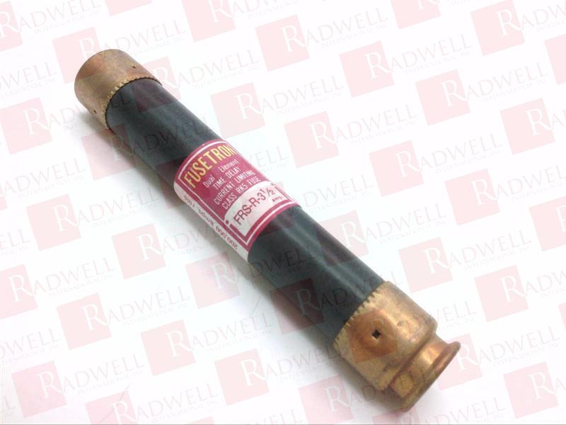 FRSR312
FUSE
DUAL ELEMENT
TIME DELAY FUSE
FRS-R
600VAC / 300VDC
CLASS RK5
3-1/2AMPS
NON-INDICATING
FACTORY WARRANTY MAY NOT APPLY.    