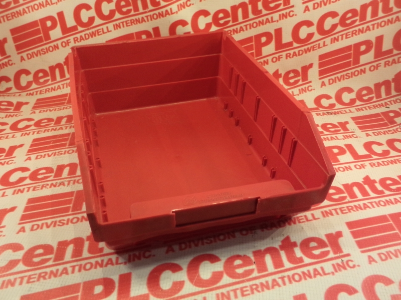 STORAGE BIN RED 11-5/8X8-3/8X4IN