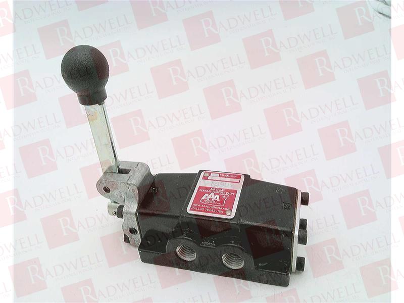 1/4INCH NPTF SIDE PORTED, 3POSITION, FLOAT OPEN CENTER SPOOL, POSITIVE DETENT IN "C" POSITION, SPRING RETURN POSTION "A" TO CENTER POSITION "B" LEVER/HAND OPERATED VALVE