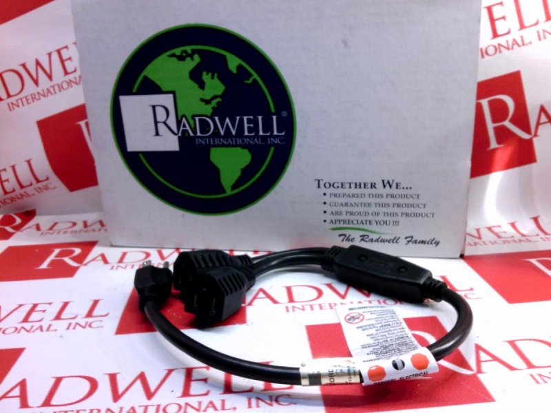 POWER EXT CABLE Y-SPLITTER LIBERATOR BLACK 22INCH