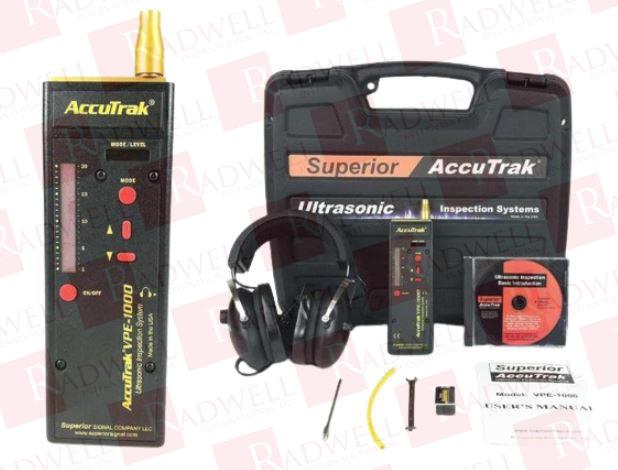 ULTRASONIC LEAK DETECTOR, DIGITAL LED INDICATORS - BOTH ALPHANUMERIC AND BAR-GRAPH, DIGITAL PEAK HOLD, SEPARATE VOLUME/SENSITIVITY, DUAL SENSORS
