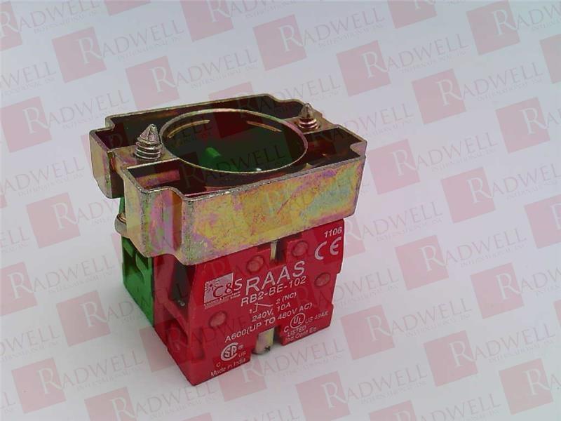CONTACT BLOCK 10AMP 240V W/COLLAR NC/NO STANDARD