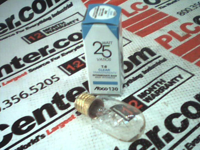 INCANDESCENT BULB 25WATT 130V CLEAR