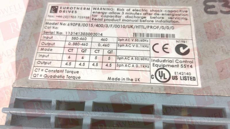 PARKER 690PB/0015/400/3/F/0010/UK/HTTL/PROF/0/0/0