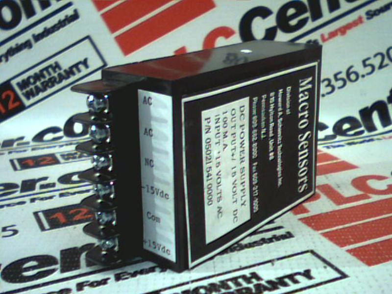 POWER SUPPLY DC 115VAC IN 100MA 15VDC OUT