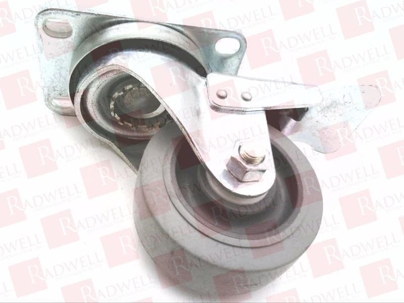 SWIVEL PLATE CASTER, RUBBR, 3 IN., 200 LB, C