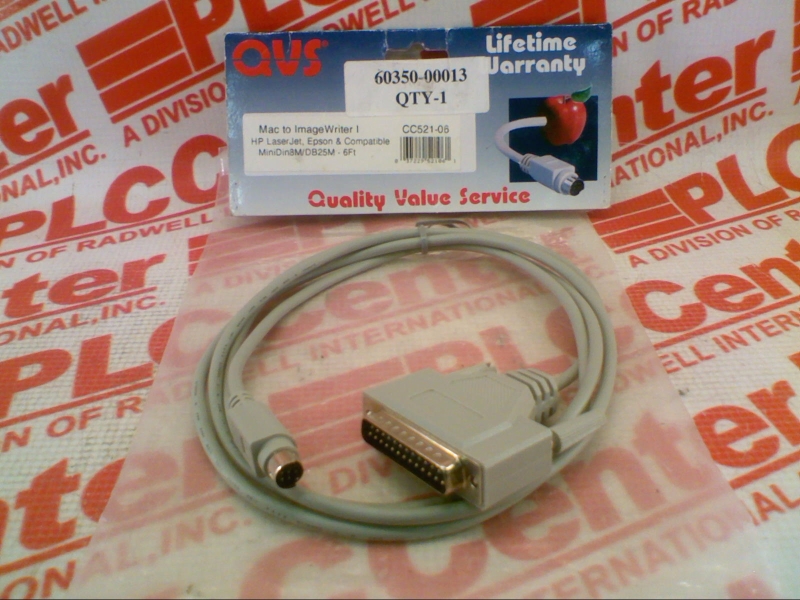 PRINTER CABLE MINIDIN8 MALE TO DB25 MALE 6FT