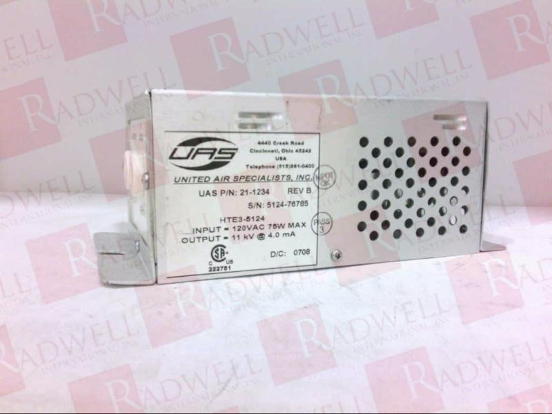  , POWER SUPPLY, 75 WATT MAX INPUT, 1 AMP, 120 VAC, 50-60HZ, 3 OUTPUTS, OINIZER 4.5 MA 11 KV, COLLECTOR .3 MA 5.5 KV, LAMP .15 AMP 12 VDC