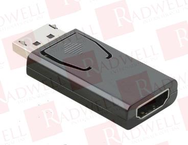 DISPLAY PORT TO HDMI ADAPTOR, SIDE 1 DISPLAY PORT CONNECTOR ( MALE ), SIDE 2 HDMI TYPE A CONNECTOR ( FEMALE ),