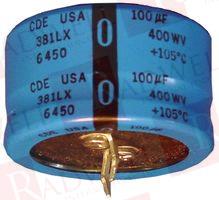 CORNELL DUBILIER 381LX103M016J012