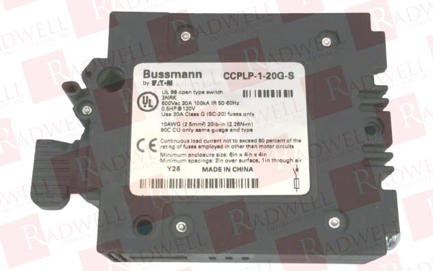 EATON CORPORATION CCPLP-1-20G-S