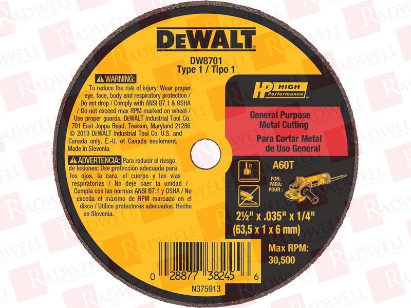 STANLEY BLACK & DECKER DW8701