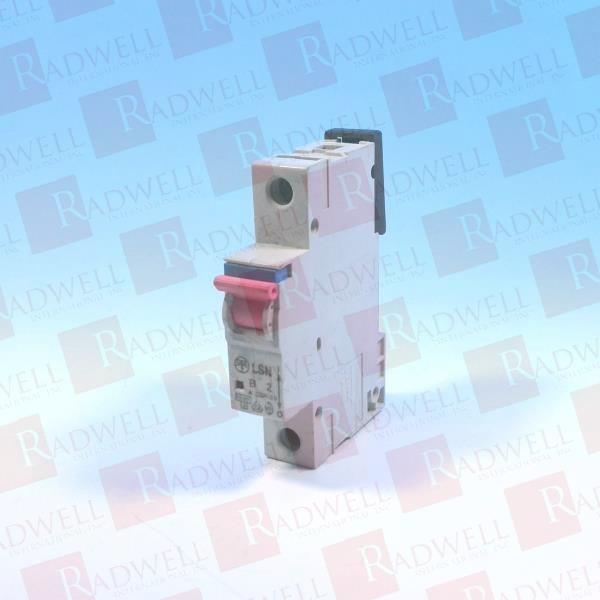  , CIRCUIT BREAKER, 2 AMP, 1 POLE, 230-400 VAC, 50/60 HZ, B-CURVE, DIN RAIL MOUNT