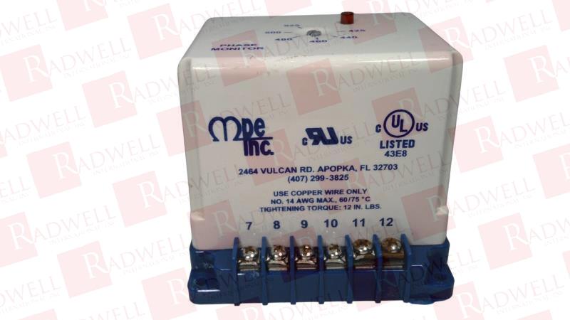 MOTOR PROTECTION ELEC. INC 002-480-123